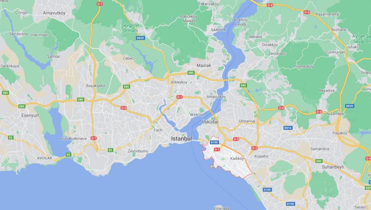mapa Kadıköy Istanbul
