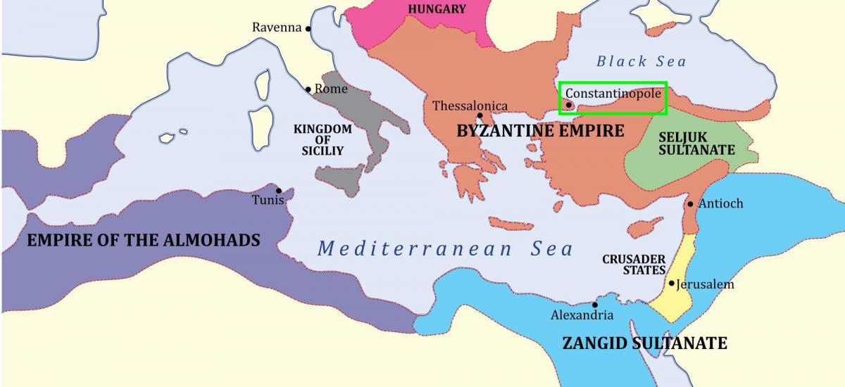 Konstantynopol na mapie Europy