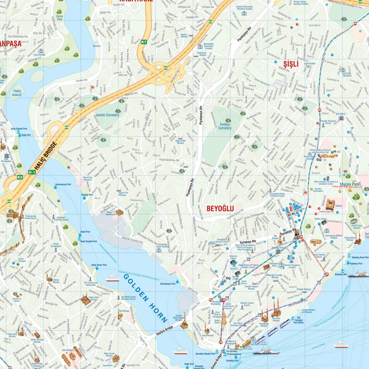 mapa miasta Stambuł