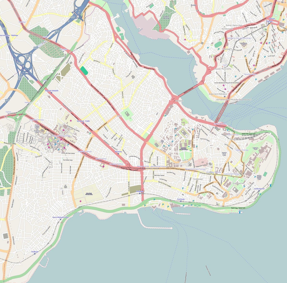 mapa Stambuł Stambuł