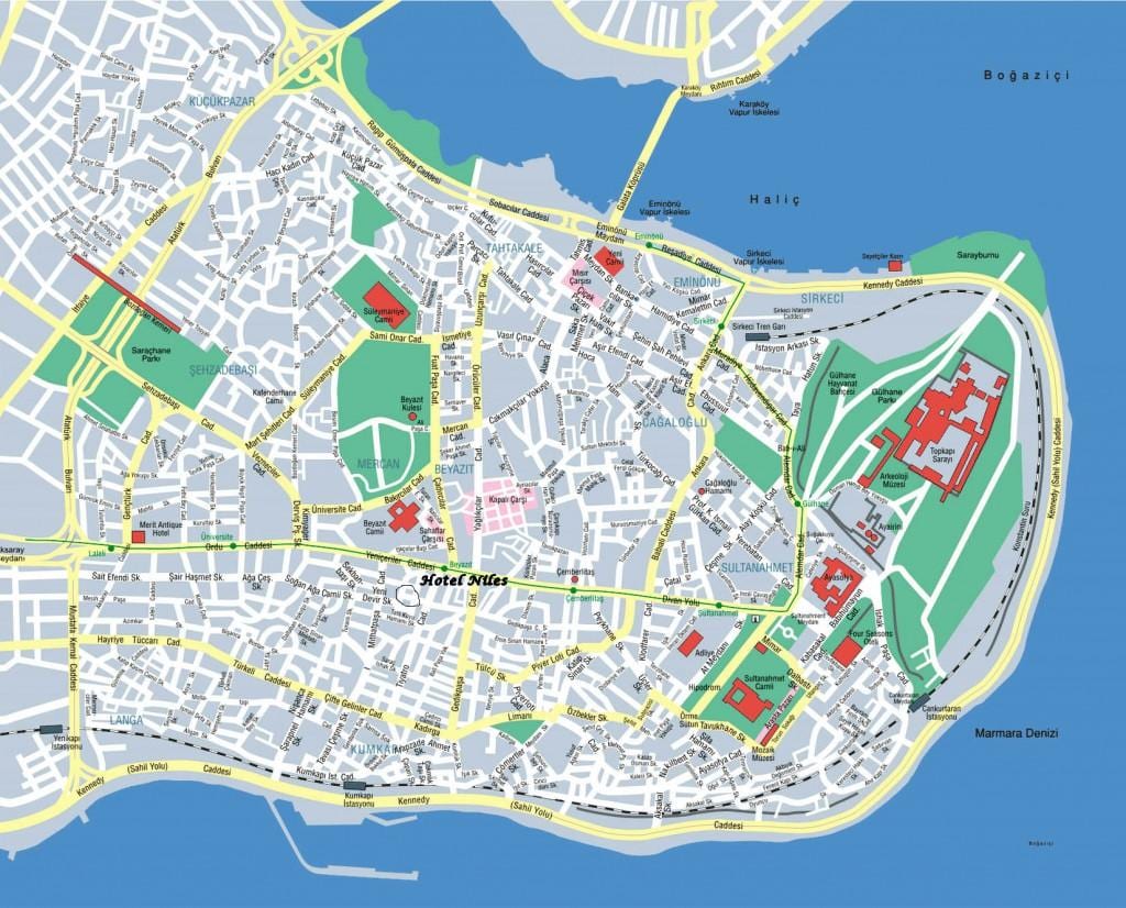 Istambuł-Sultanahmet mapie
