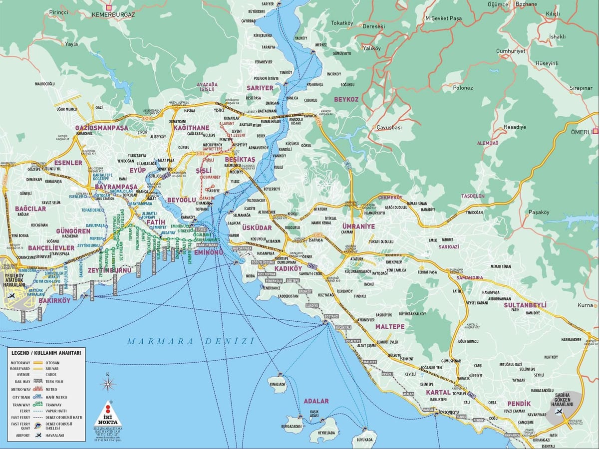 Stambuł mapa miasta
