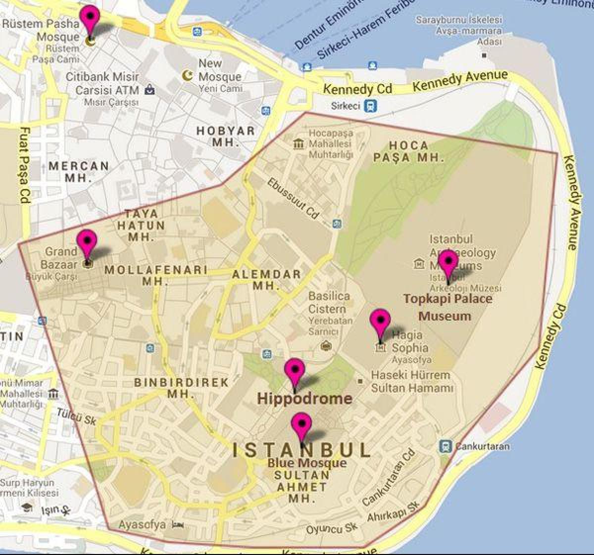 mapa tor Istanbul
