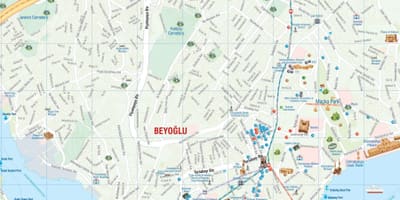 Mapa Beyoğlu Istanbul