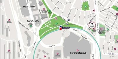 Mapa forum Stambule