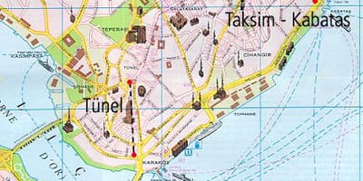 Mapa Kabatas Stambuł