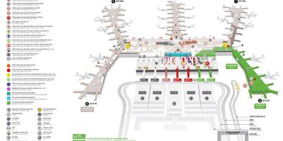 Mapę lotniska w Stambule