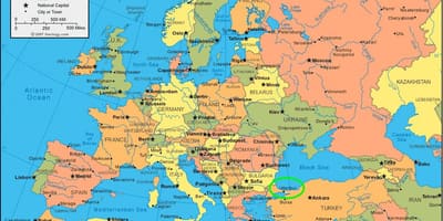 Stambuł mapa kraju