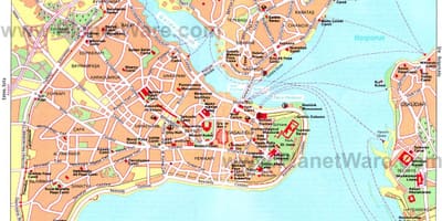Mapa portu w Stambule